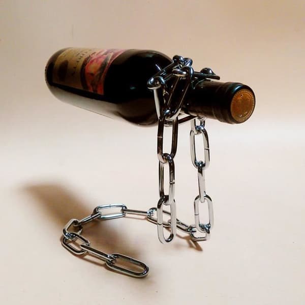 Porte-bouteille - AJGHHAH - Flottande - Metall - Silver - 44 cm i Längd pengar