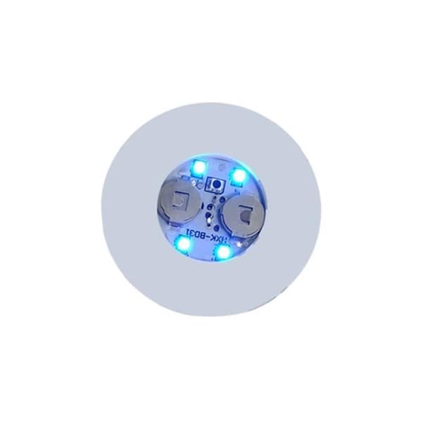 Lysende coasters - YWEI - 1 stk Blå - LED lys - Batteridrevet - Blå Blå