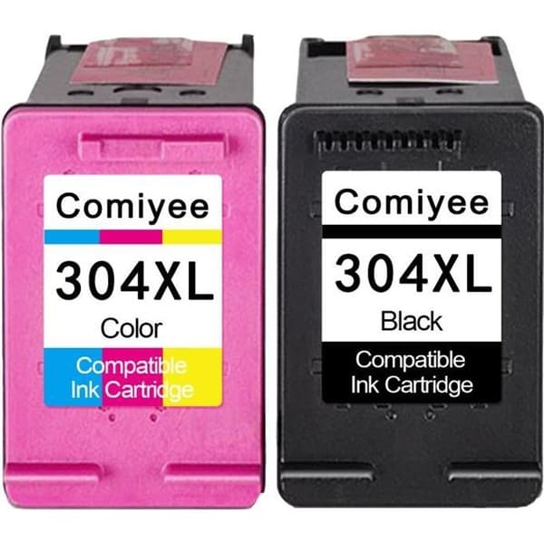 Bläckpatroner - COMIYEE - 304 XL - Kompatibel - Svart - Pack om 2