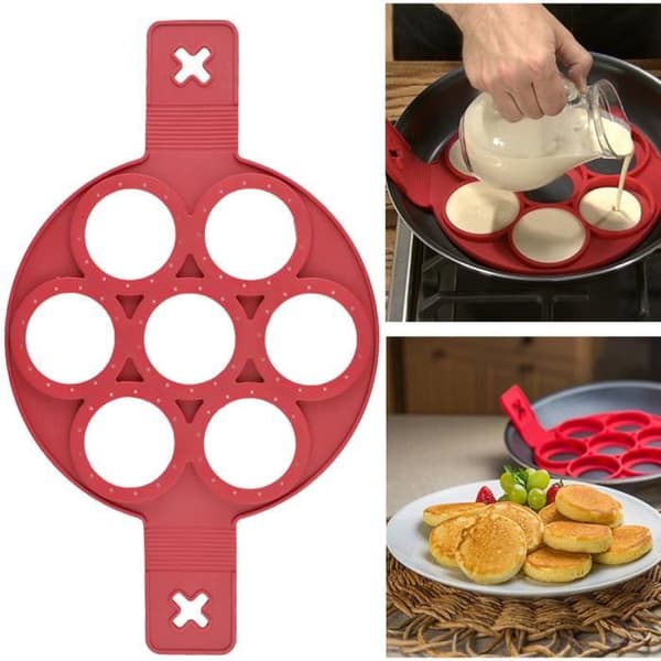 Kageform - Silikone - Rund - Non-stick - 7 dele - Varmebestandig