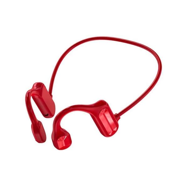 Benhörlurar med benledning - AVIZAR - Malibu - Bluetooth 5.2 - Röd - Svettresistent Röd