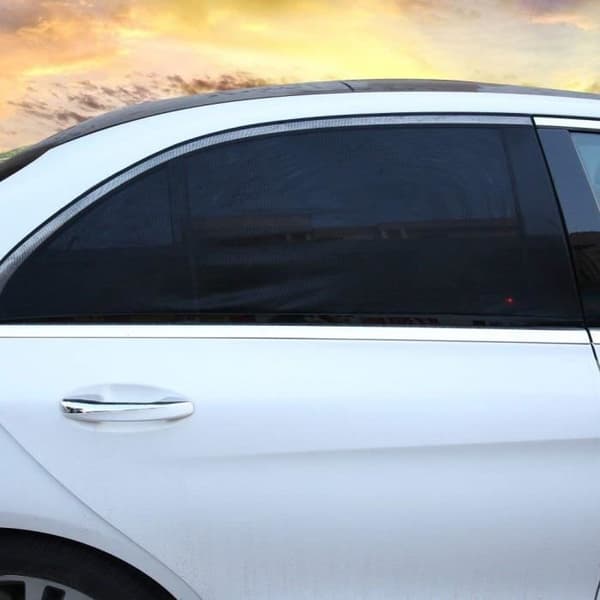 Solskærm Bil - WildAuto - Sæt af 2 - Solbeskyttelse - 90x50 cm - Farve Sort Svart