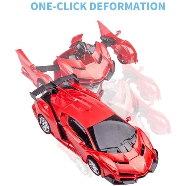 Fjernstyret Bil - Transformers - 2 i 1 - Rød - Unisex - 3 år og op Röd