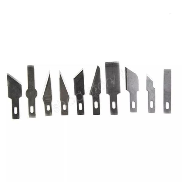 Precision Cutter Set - BOXBRICO - 10 Utbytbara Blad - Halkfri - Förvaringslåda
