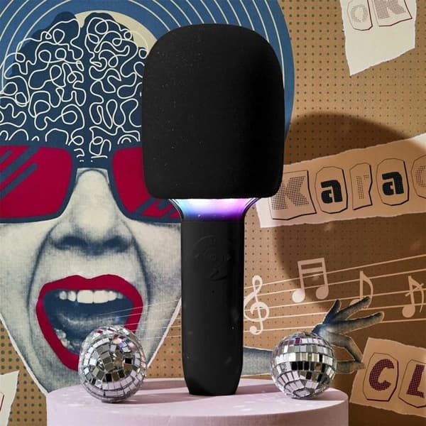 Lysende 2-i-1 mikro karaoke højttaler