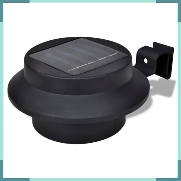 Solcellelampe - ASHATA - FHE41180 - 6 stk - Sort - LED - Solenergi Svart