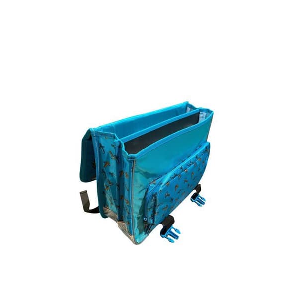 Minecraft Skuldertaske - 37 cm - Blå - 2 Rum - Polstrede Stropper Turkos