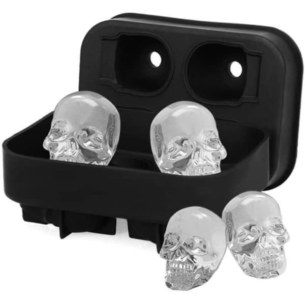 Kaimeilai Skull Ice Cubes, Ice Cube Fay, 2 Skull Ice Cube Formar, Silikon Ice Cube Formar, Stor Is Cube, Ice ,457