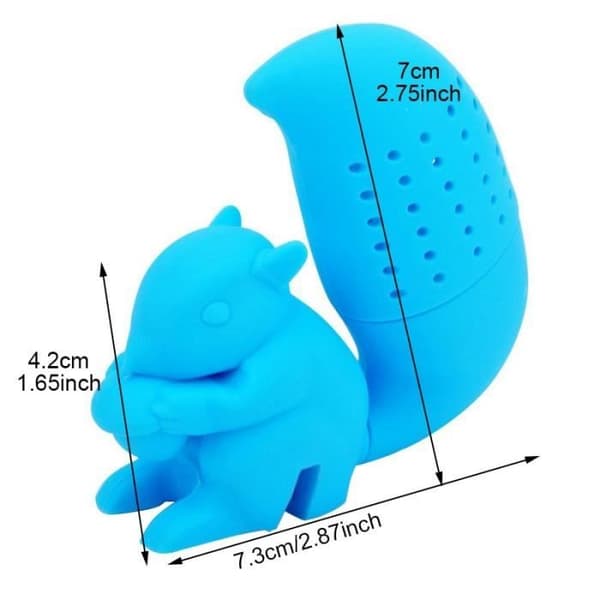 Teinfuser - WULEKUE - Egern - Silikone - Orange - 350ml Apelsin