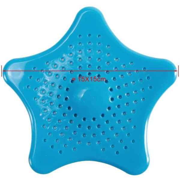 Siivilä Suodatin - 15cm - Joustava - 2 Kpl - Väri Sininen blå