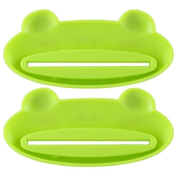 Sæt med 2 Tandpastadispenser i Frog-form