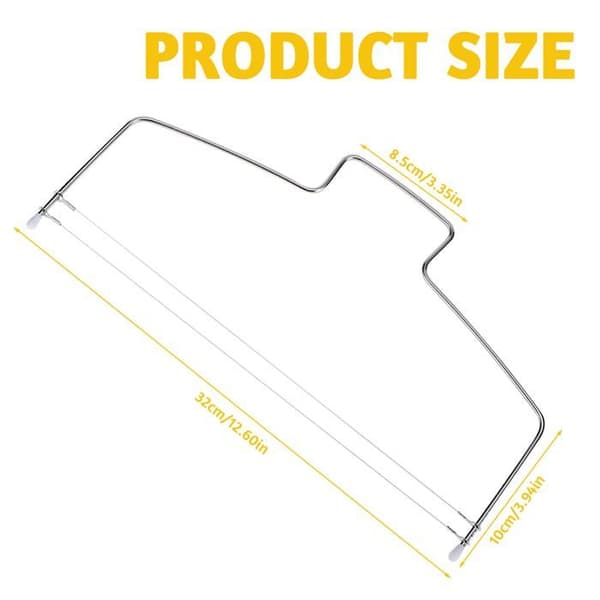 Kagekniv - 1 stk, 32cm rustfrit stål divider - Højdejusterbar, bagværk Etikette