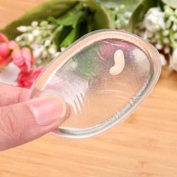 kosmetikapplikator transparent silikone puff makeup svamp blød makeup