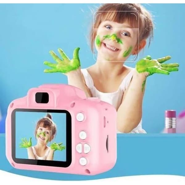 Digitalkamera til børn - LEMONBEST - Rosa Børne mini - 800 pixels - 8G Ros
