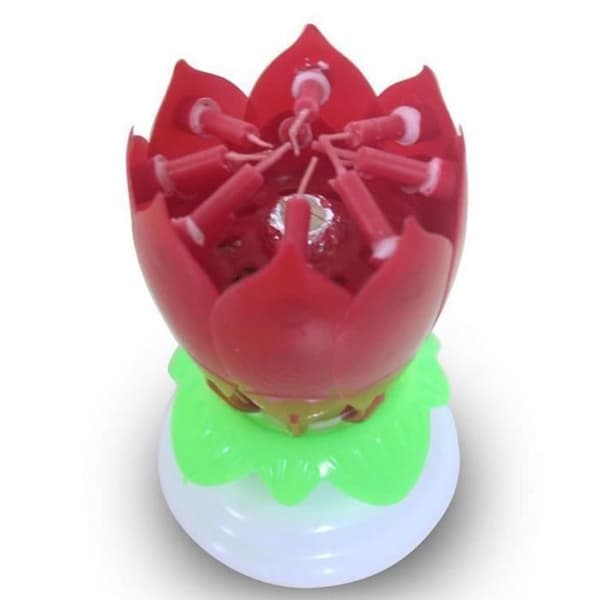 Musiklys - Modefest - Lotus - 14 dele - 11 cm - Multifarvet