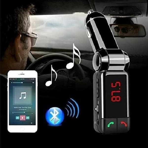 BC06 Multi-Use FM Sender Bil Bluetooth MP3 Læser 2 USB Porte 3,5mm Stik Telefon Knapp