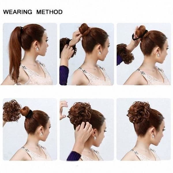 Chouchou Scrunchy Ondulé - Schmidt - Hårförlängningar - Voluminös Chignon - Hästsvans - Blond Blond