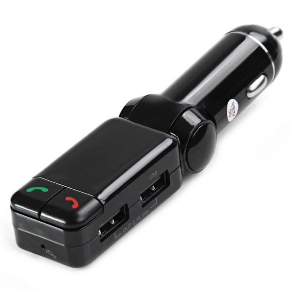 Trådløs Bluetooth V2.0 bil stereo kit FM transmitter MP3 USB diskafspiller Svart
