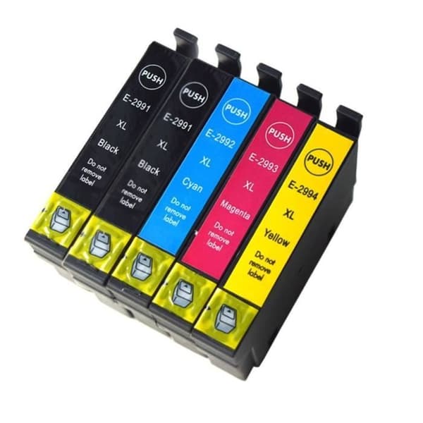 Kompatible blækpatroner til Epson XP-435 - K2PRINT - Multipack 29XL - 2X18ml+3x14ml - Premium kvalitet