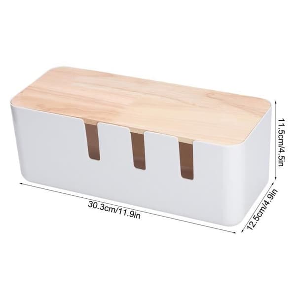 Socket Box, Dammtät kabelförvaringsbox, Cord Strip Management Organizer Box