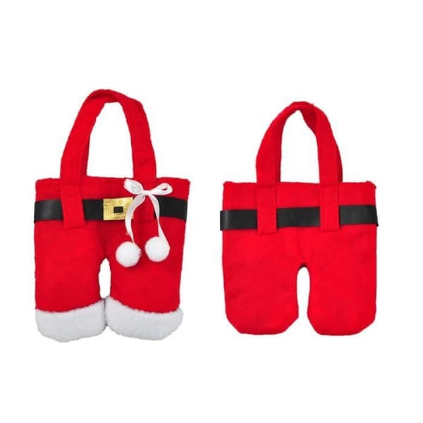 Julepynt - Julemand - 6 dele - Tøj - Rød - Unisex