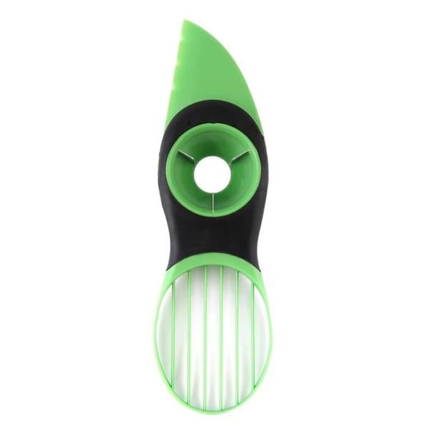 3-i-1 mångsidig slicer skivor Plast Green Blade Fruit Tool Kit