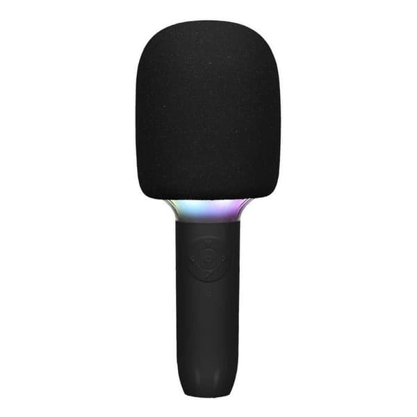 Lysende 2-i-1 mikro karaoke højttaler Svart