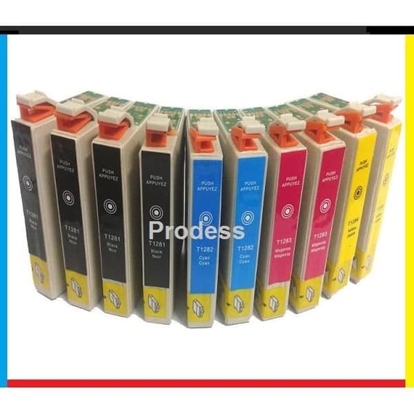 10 kompatible Epson patroner - Sæt T1285 - Multi-farver