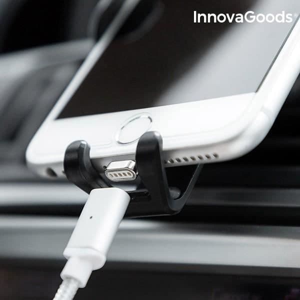 Mobiltelefonholder - InnovaGoods - Gravitationel - Sort - ABS - Til Bil
