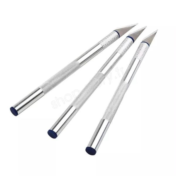 Precision Cutter Set - BOXBRICO - 10 Utbytbara Blad - Halkfri - Förvaringslåda