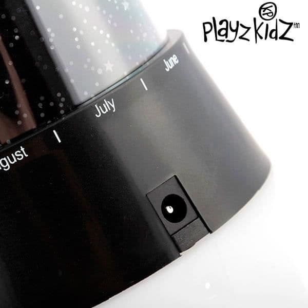 LED natlampe med stjerneprojektion.