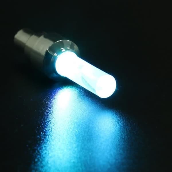 4 dele cykel bil motorcykel hjul dæk ventil prop Flash LED lys lampe tilbehør A000508