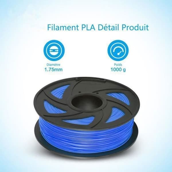 Filament 3D PLA Blå E-prix 175MM 1kg til 3D-printer