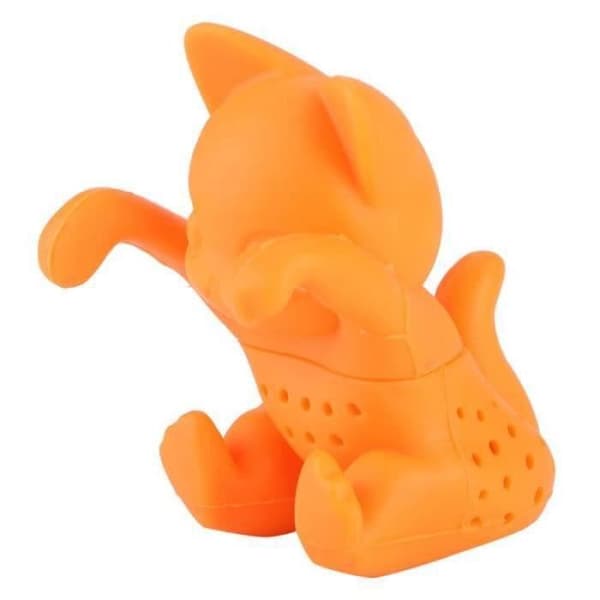 QN03052 - Teesil Accessory til teinfuser i silikone i katteform til hjemmekontoret