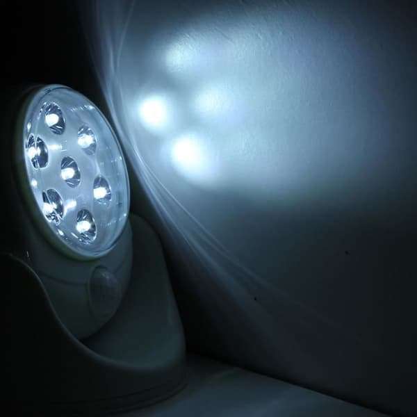 LED-lamppu - U - 360° - Liiketunnistus - Langaton - 7 LEDiä Vit