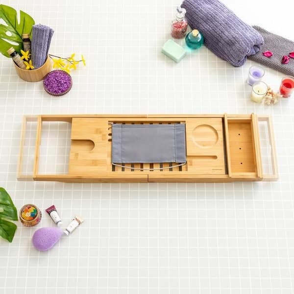 Trayth InnovaGoods Bamboo Extendable Badekar Bakke