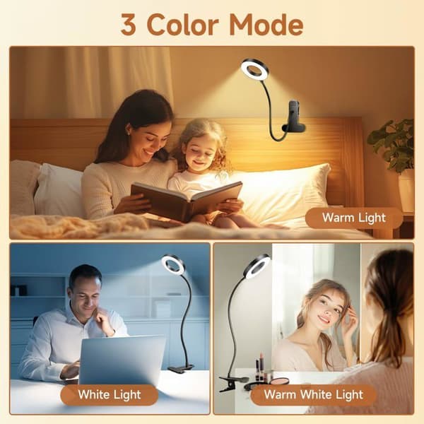 Kontorlampe - SERBASIC - 70cm - LED - 3 Temperaturniveauer - 10 Lysstyrkeniveauer