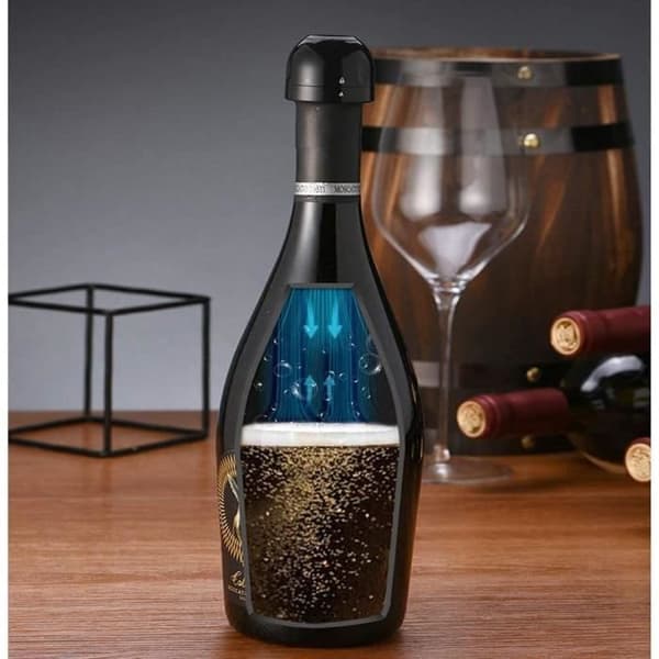 4-pack champagnepropp, återanvändbar mousserande vinpropp, silikonförseglad vinflaskpropp, tillbehör A195