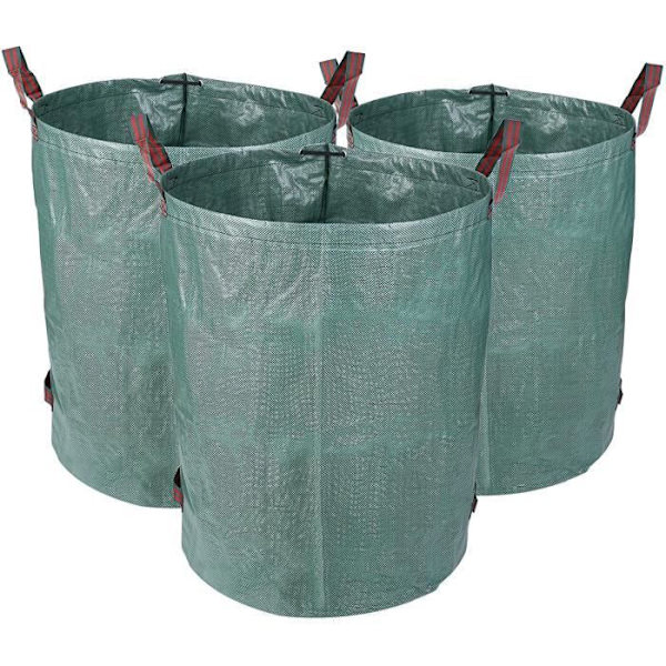 Trädgårdssäck - Orebart - 3-pack - 272 L - Hållbart Polypropylen - Fällbar