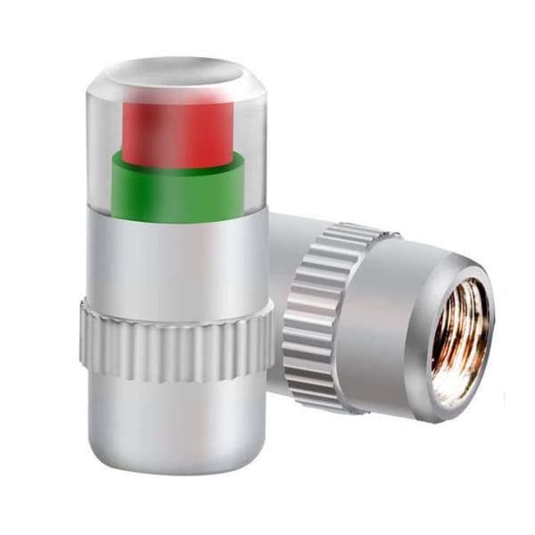 sæt af 4 stk. Manometer til dæk tryk advarselsprop 2.2Bar 32PSI