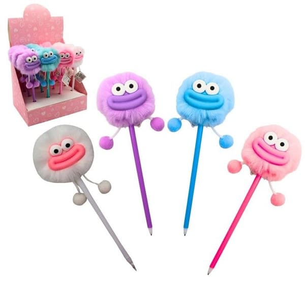 Kuglepen - Store læber - 23 cm - Multifarvet - Til børn Flerfärgad