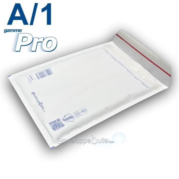 Bubbelkuvert - ENVELOPPEBULLE - 100-pack - Format A/1 - 90x165 mm - Vit Vit