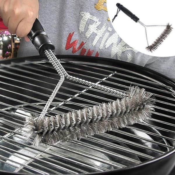 Rengöringsborste för grill - 3-i-1 360° - 2-pack - Rostfria borst - Längd 30 cm https://media.s-bol.com/m4AZ6Z4nL2W