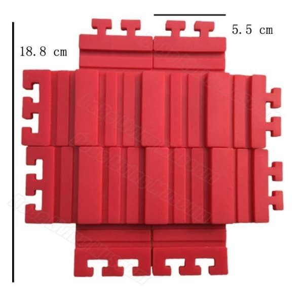 Siliconeform - Magisk - 4 stk - Hjerteform - Modstandsdygtig op til 450°F - Multifunktionel Röd