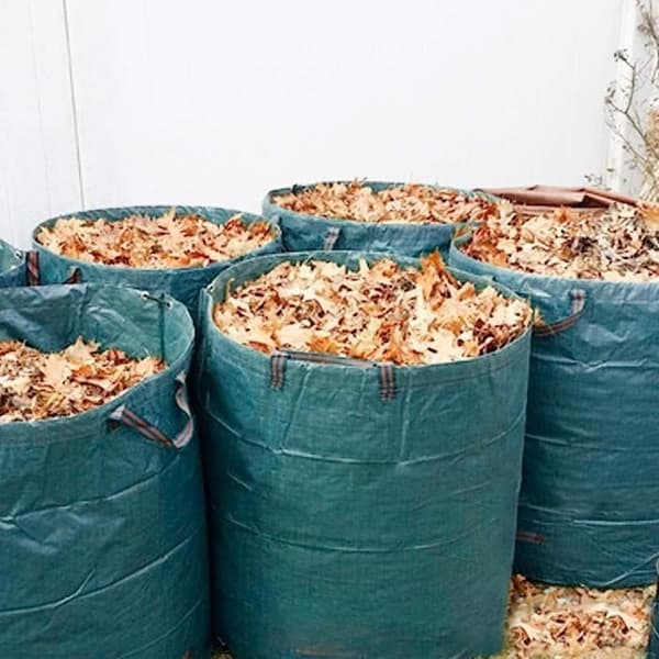 Trädgårdsavfallspåse - 3-pack - 72 gallon - 4 handtag - Mångsidig användning