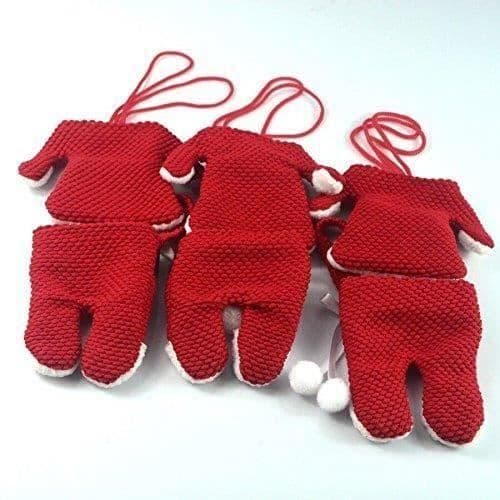 Julkostym - Set med 6 - Röd - Polyester - För barn Röd