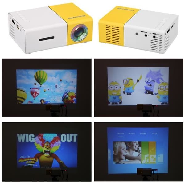 Excelvan YG300 Mini Home Projector Support SD-kort 1080P AV 240P USB HDMI-gränssnitt