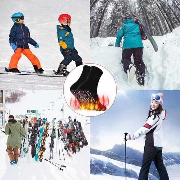 Termiske Sokker - Ski - Sort - Åndbar svart S/M