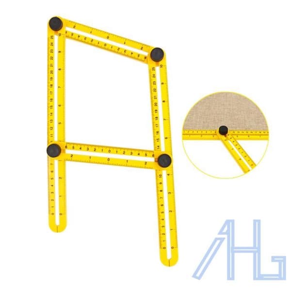 Monikulmainen Sääntömallityökalu Mitta Tile & Lattia ABS