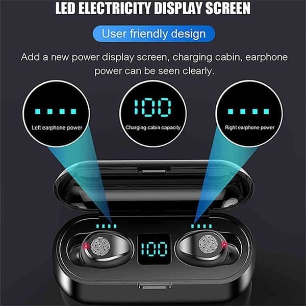 F9 Langattomat Bluetooth 5.0 TWS -kuulokkeet, A398